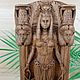 Хатхор древнеегипетская богиня, деревянная статуэтка. Ритуальная атрибутика. Дубрович Арт. Интернет-магазин Ярмарка Мастеров.  Фото №2