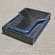 Портсигар Кент-нано, кожаный чехол для пачки сигарет. Сине-черный, Портсигары, Абрау-Дюрсо,  Фото №1