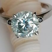 Украшения handmade. Livemaster - original item 2,6 carat moissanite ring 