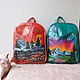 Mochilas de cuero con grabado y pintado a medida, Backpacks, Noginsk,  Фото №1