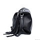 Order Crossbody Black Leather Crossbody Bag with Shoulder Strap. BagsByKaterinaKlestova (kklestova). Livemaster. . Crossbody bag Фото №3