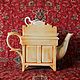 Винтаж:  антикварная комода с посудой для мытья. Чайники винтажные. Fancy teapots. Интернет-магазин Ярмарка Мастеров.  Фото №2