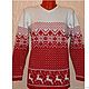 Свитер  с норвежским орнаментом вязаный Дольчики. Свитеры. SweaterOK. Вязание на заказ.. Ярмарка Мастеров.  Фото №4