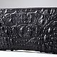 Клатч из натуральной кожи крокодила IMA0081B1111. Клатчи. CrocShop товары из экзотической кожи. Интернет-магазин Ярмарка Мастеров.  Фото №2