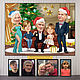A gift to grandfather / parents for the New Year 2023. New year's family cartoon, Caricature, Moscow,  Фото №1