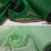 261201 итальянская ткань шелк крепдешин зеленый шелк натуральный
