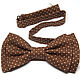 Bow tie brown polka dot. Ties. Super Bow Ties. Online shopping on My Livemaster.  Фото №2