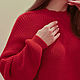 Order Red pearl sweater. Оксана Акимова Вязание на заказ. Livemaster. . Sweaters Фото №3