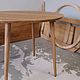 Круглый обеденный стол из массива дуба на конических ножках. Столы. WFN Furniture - Столы на заказ. Интернет-магазин Ярмарка Мастеров.  Фото №2