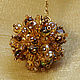 Long Earrings Beads Beads Wild Honey Earrings Balls Amber, Earrings, Ekaterinburg,  Фото №1