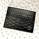 Python genuine leather cardholder, black color!, Cardholder, St. Petersburg,  Фото №1