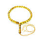 Rosary from NAT. amber 33 beads-barrel color lemon with incl. 40 cm(10h12mm), Rosary bracelet, Kaliningrad,  Фото №1