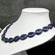 Blue beads for women made of natural lapis lazuli stones. Beads2. naturalkavni. My Livemaster. Фото №4