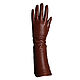 Size 7. Winter long gloves made of brown leather. Vintage gloves. Butichok from N.. Online shopping on My Livemaster.  Фото №2