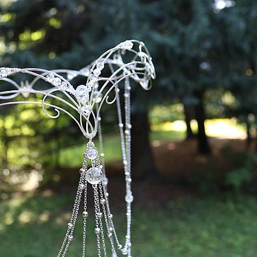 Украшения ручной работы. Ярмарка Мастеров - ручная работа Диадема "У водопада". Handmade.