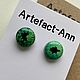 Серьги-пусеты. Серьги-пусеты. Artefact_Ann (уникальные подарки). Интернет-магазин Ярмарка Мастеров.  Фото №2