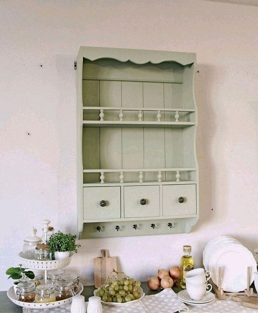 Полка для специй посуды банок в стиле Прованс Фисташка в интернет ...