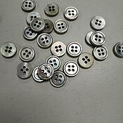 Материалы для творчества handmade. Livemaster - original item Buttons: Buttons natural pearl grey. Handmade.