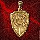 Talisman Amulet Shield of Archangel Michael gilding. Amulet. Wondersilver (wondersilver). Online shopping on My Livemaster.  Фото №2