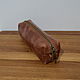 Handmade genuine leather dressing case. Travel bags. crecca. My Livemaster. Фото №6