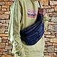 Сумка бананка XXXL. Сумка через плечо. Denim-remake-olga. Интернет-магазин Ярмарка Мастеров.  Фото №2