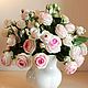 Букет цветов из полимерной глины. Садовые розы, Композиции, Тула,  Фото №1