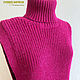 Жилет-Манишка Фуксия. Жилеты. FAVORITE KNITWEAR (Наталья). Ярмарка Мастеров.  Фото №6