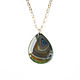 Green pendant on a chain, fashionable agate pendant 'Khaki' 2022. Pendants. Irina Moro. Online shopping on My Livemaster.  Фото №2