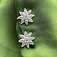 Винтаж: Sterling. Винтовые клипсы с марказитами. Артикул: ShE. Серьги винтажные. Шанталь. Интернет-магазин Ярмарка Мастеров.  Фото №2