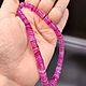 Серебро 925 пр. - бусы из сверкающей розовой шпинели. Бусы. Из камней. Ярмарка Мастеров.  Фото №5