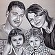 Family portrait charcoal. Pictures. ArtFairy Portrets and Caricatures (artfairy). Online shopping on My Livemaster.  Фото №2