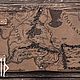 Кожаный блокнот А5 Властелин Колец Карта Средиземья. Блокноты. Ледяной Дракон. Ярмарка Мастеров.  Фото №5