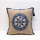 Marine style: pillows anchor and compass. Pillow. pillowstown. My Livemaster. Фото №4