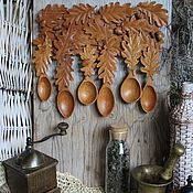Для дома и интерьера handmade. Livemaster - original item The set of cherry wood spoons "The children of the oak tree". Handmade.
