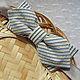 Tie 'Striped Flight' cotton, sharp corners. Ties. nadinbant (Nadinbant). Online shopping on My Livemaster.  Фото №2
