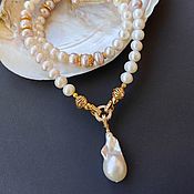 Украшения ручной работы. Ярмарка Мастеров - ручная работа Copy of Necklace . natural pearls. Handmade.