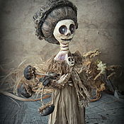 Куклы и игрушки handmade. Livemaster - original item The Skeleton Mushroom of Mrs. Abril Aldridge. Handmade.