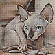 Order Kit embroidery with beads 'Kitten of the SPHINX'. Beaded embroidery from Laura. Livemaster. . Embroidery kits Фото №3