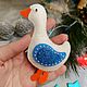 Заказать Набор ёлочных игрушек из фетра Гуси. Family.artcraft. Ярмарка Мастеров. . Елочные игрушки Фото №3