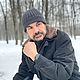 Заказать Шапка мужская  ЧЕСТА серый  100%мериносовая шерсть. Вязаный кэжуал  UNIC Ирина. Ярмарка Мастеров. . Комплекты головных уборов Фото №3