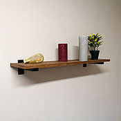 Для дома и интерьера handmade. Livemaster - original item Wall shelf made of wood and pipes in Loft style. Handmade.