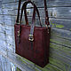 Leather bag, mod.Michigan, tote, tote bag. Tote Bag. Labour. Online shopping on My Livemaster.  Фото №2