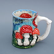 Посуда handmade. Livemaster - original item A large mug of 