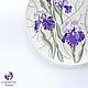 Plates decorative: Pearl iris. ceramics stained glass purple. Decorative plates. Vitreous Wood***Tatiana***. Online shopping on My Livemaster.  Фото №2