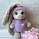 Плюшевая зайка. Амигуруми куклы и игрушки. BabyKlubok_VL. Интернет-магазин Ярмарка Мастеров.  Фото №2
