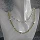 Order Necklace and choker set with pearls and chrysolite. Solanda. Livemaster. . Necklace Фото №3