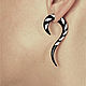  The spiral Zebra. Single earring. Garuda. Online shopping on My Livemaster.  Фото №2