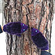 Hedgehog mittens, grey, warm, winter, unisex, zverovarezhki. Mittens. NatalieKnit. My Livemaster. Фото №5