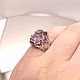 Кольцо с камнями Аметрин октагон 7.89 ct., Цитрин и Аметист. Кольца. Зов Камня - магазин украшений. Ярмарка Мастеров.  Фото №6