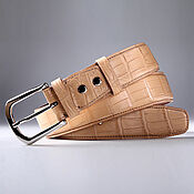 Аксессуары handmade. Livemaster - original item Handmade Crocodile Genuine Leather Belt IMA3400LK22. Handmade.
